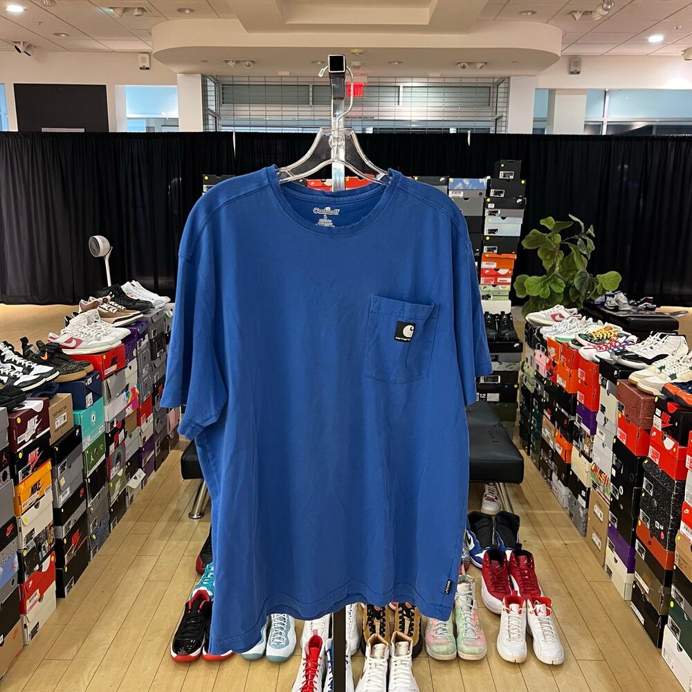 Carhartt Blue Pocket T-Shirt Sz L